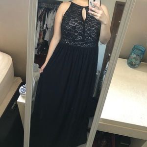 Black gown w/ lace detailing